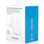 AISENS Cargador de Pared GaN 30W USB-C y USB-A Blanco ASCH-30W2P074-W